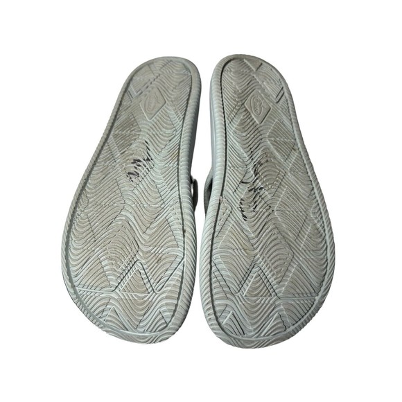 CHACO Size 8 CHILLOS FLIP SADIE AQUA GREY FLIP FLOP SANDALS Women’s Thong #S81-3 - Picture 5 of 8